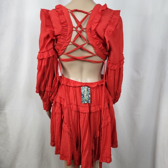 Peach Love dress color red size medium - Picture 10 of 15